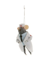 Cody Foster & Co. MEDICAL MOUSE ORNAMENT - DOCTOR (Copper Spectacles)