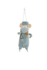 Cody Foster & Co. MEDICAL MOUSE ORNAMENT - SURGEON (w/ Mask)