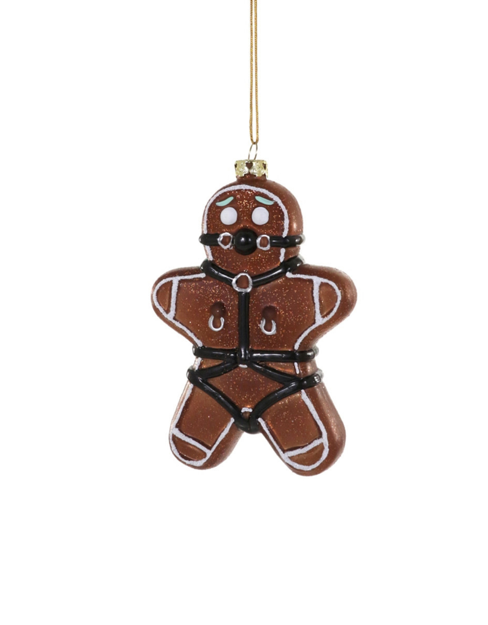 Cody Foster & Co. NAUGHTY GINGERBREAD MAN ORNAMENT
