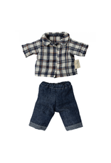 Maileg Dad Mouse - Flannel Shirt + Jeans