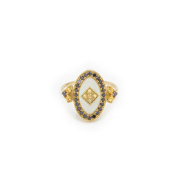 Sophie d'Agon Jewelry Athena Cigar Ring - Black + Yellow