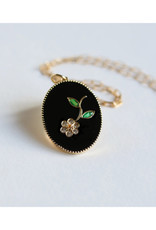 Sophie d'Agon Jewelry Flora Necklace - Black