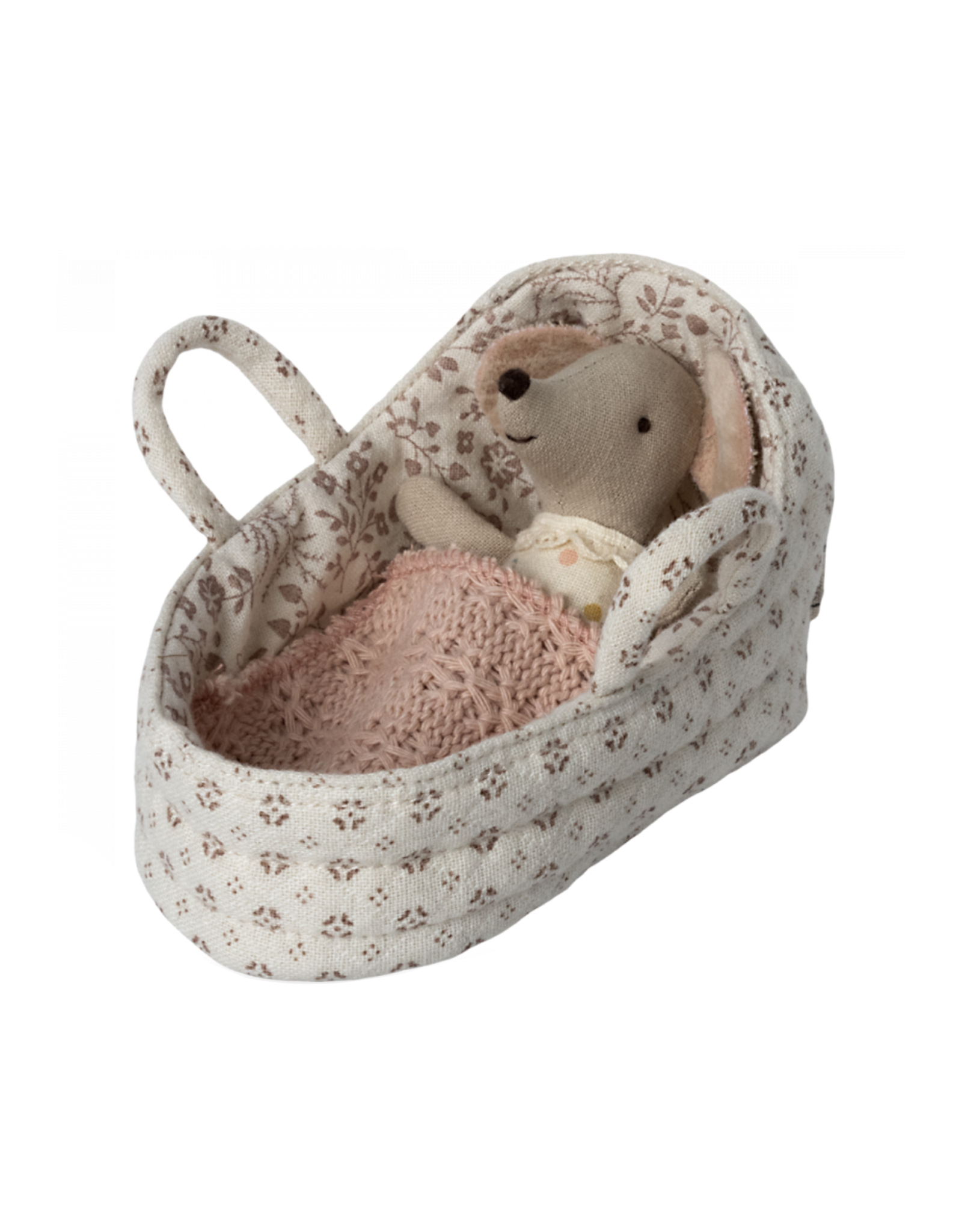 Maileg Baby Mouse Padded Carrycot