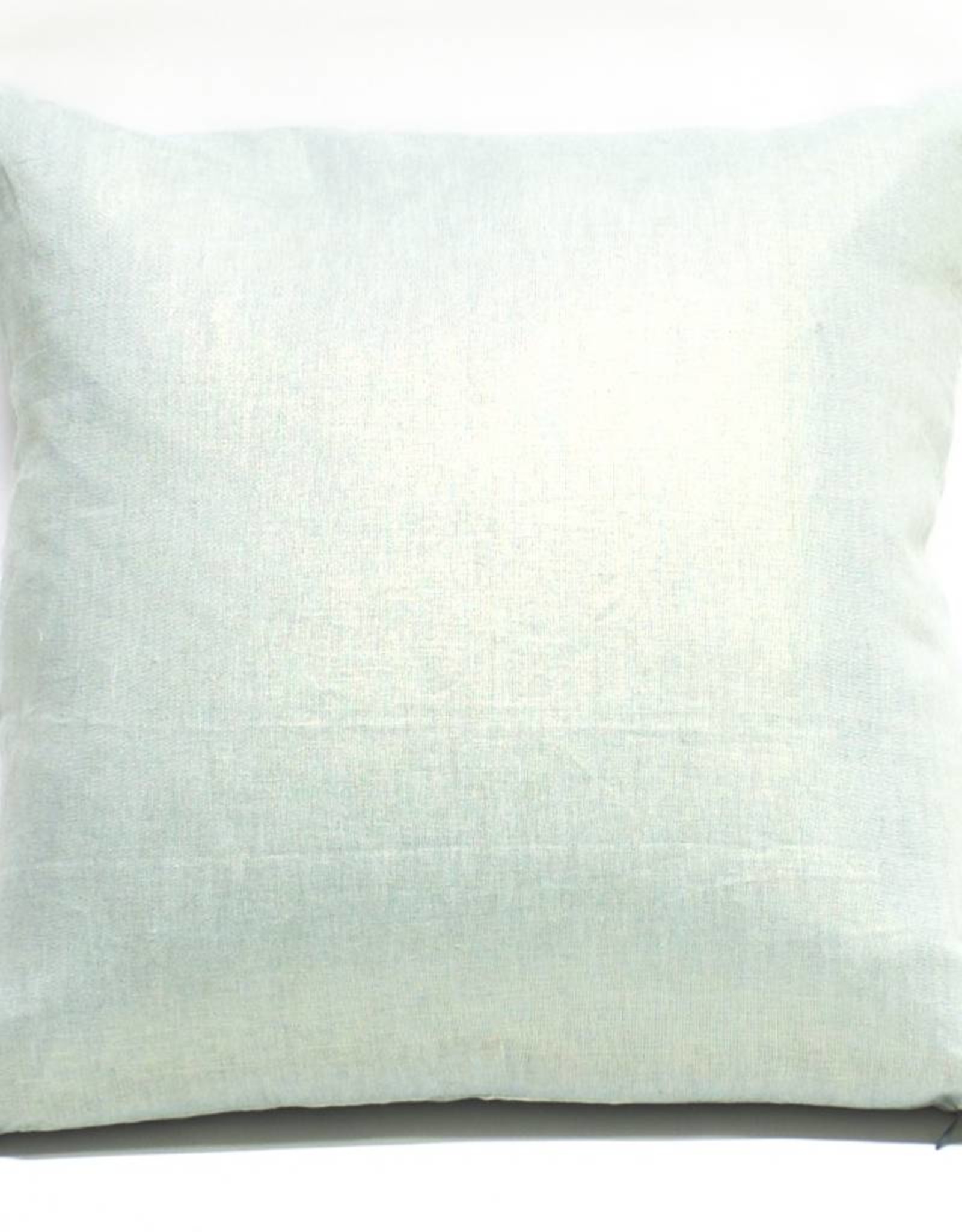 Kevin O'Brien Studio Woodgrain Metallic Linen Pillow - Blue