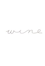 Gauge NYC 'wine' Wire Word Poetic