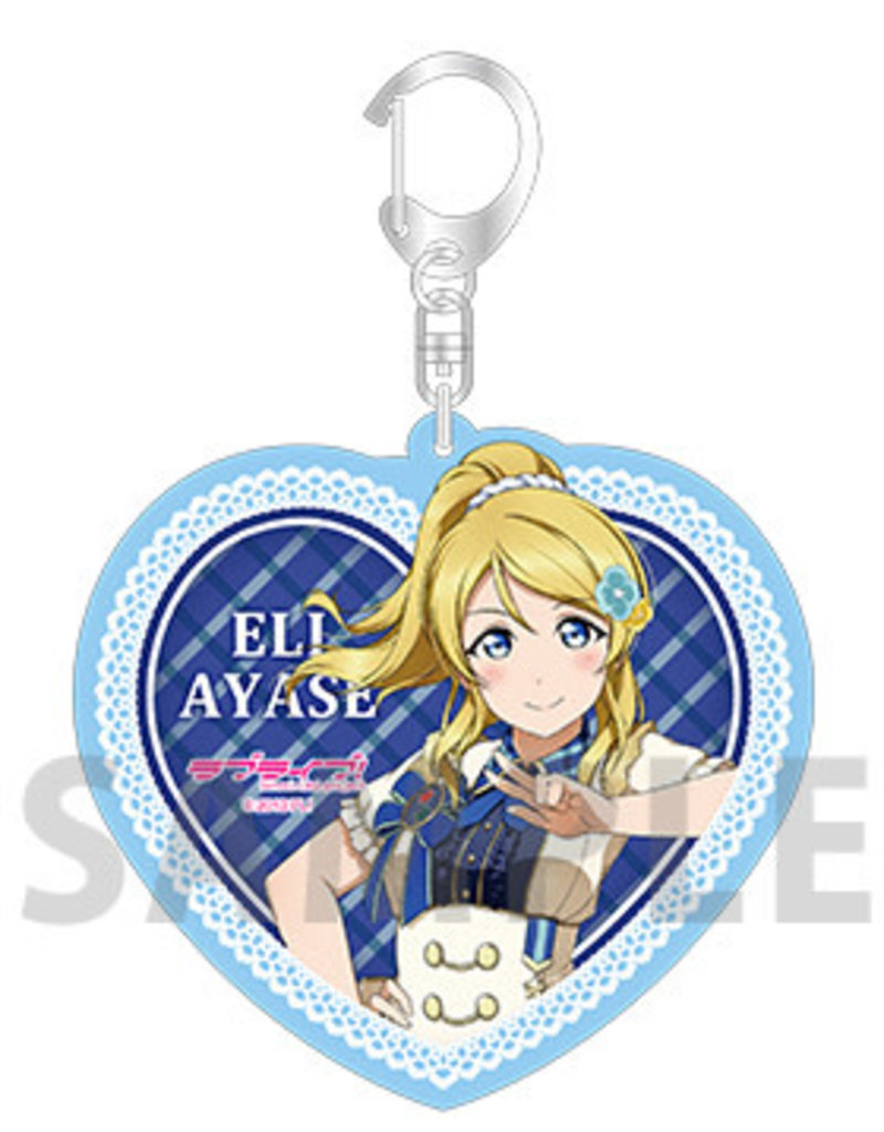 Broccoli Love Live! Heart Acrylic Deka Keychain