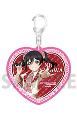 Broccoli Love Live! Heart Acrylic Deka Keychain