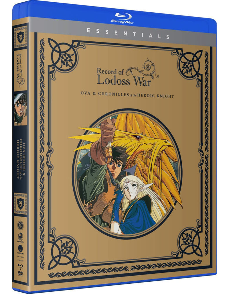 Funimation Entertainment Record Of The Lodoss War OVA + Chronicles Of A Heroic Knight Essentials Blu-Ray/DVD*