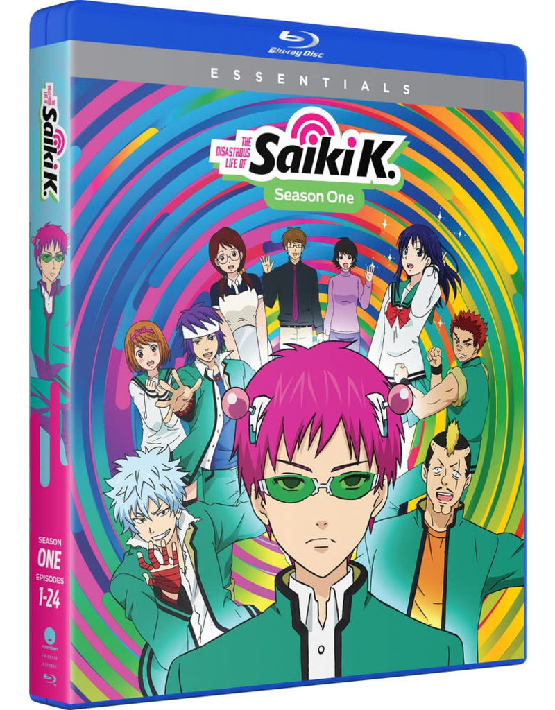 Funimation Entertainment Disastrous Life Of Saiki K, The Season 1 Essentials Blu-Ray