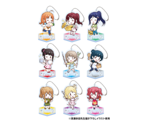 Love Live Sega Cafe Acrylic Keychain Stand Aqours Restaurant Collectors Anime Llc