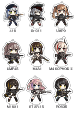 Girls Frontline Keychain G&K