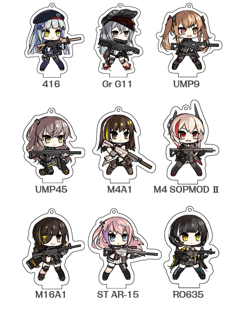 Girls Frontline Keychain G&K