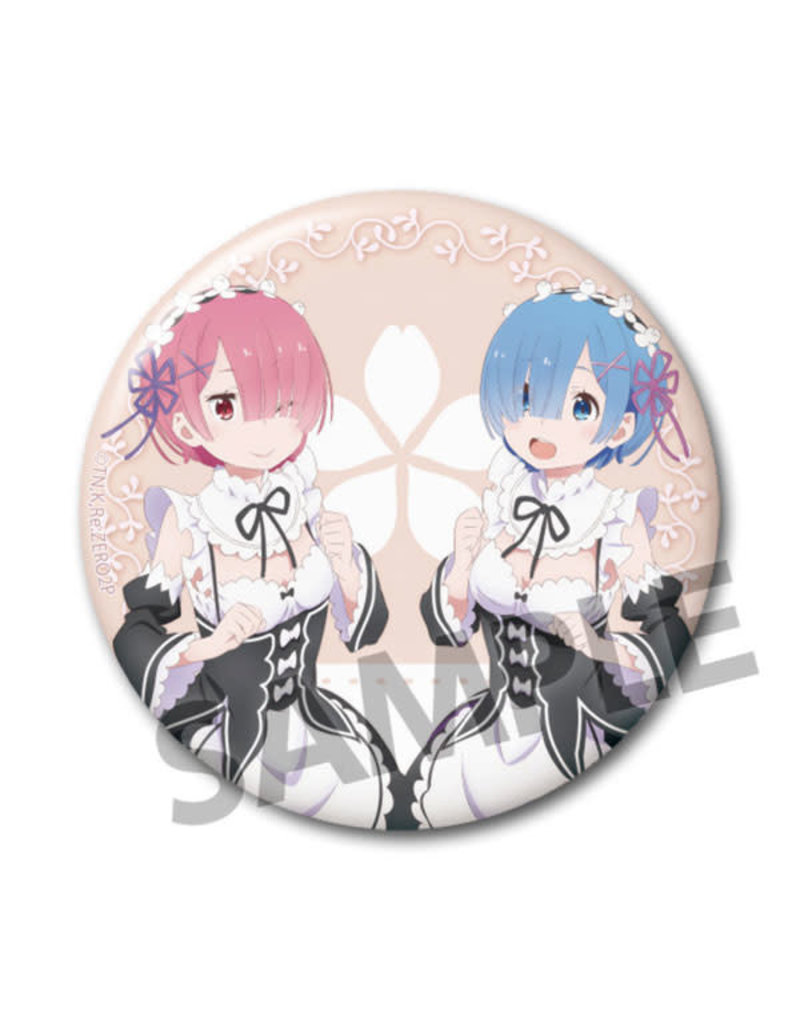 Hobby Stock Rem and Ram Maid Vers. Re:Zero Can Badge Hobby Stock