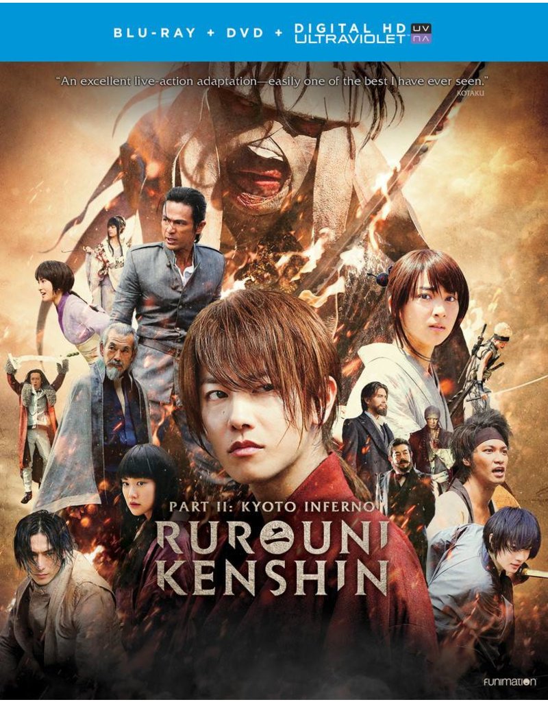 Funimation Entertainment Rurouni Kenshin Part 2: Kyoto Inferno Blu-Ray/DVD