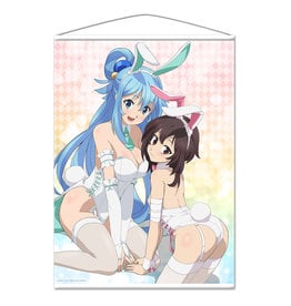 Azumaker Konosuba Aqua/Megumin Bunny Vers B1 Wallscroll Azumaker