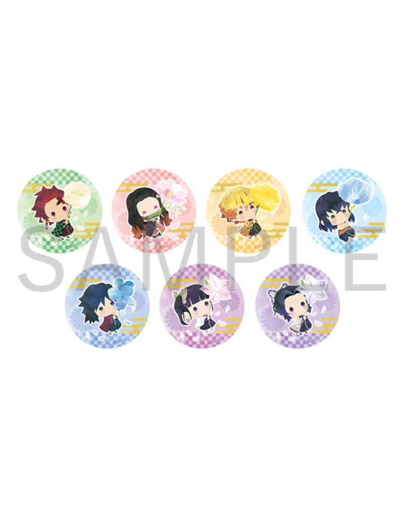 Demon Slayer Yurafuwa Random Can Badge Flower Ver. Vol. 1 Aniplex