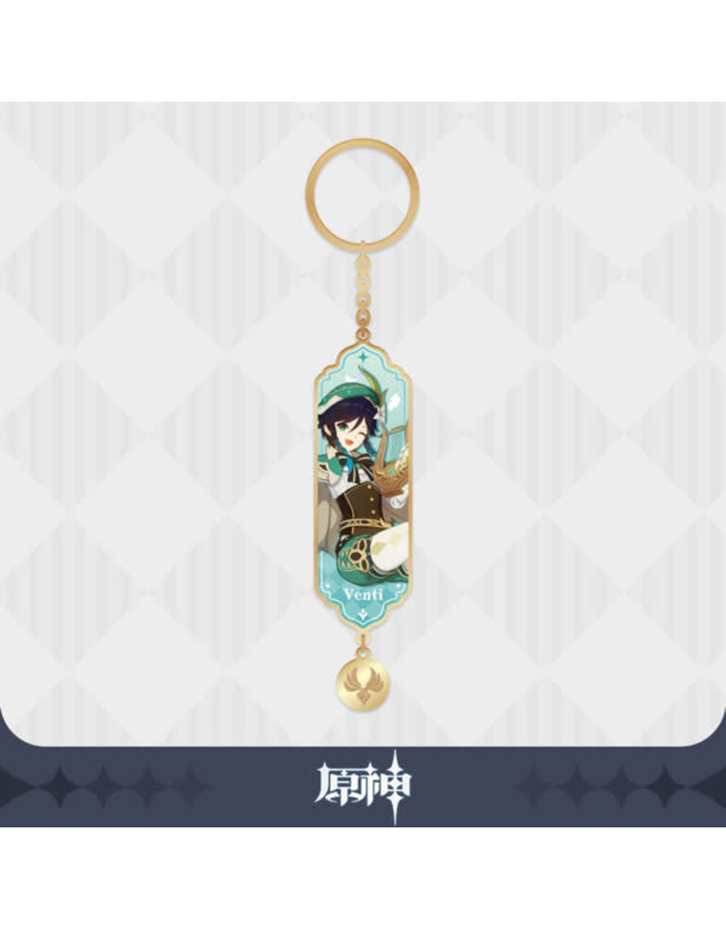 Genshin Impact Chara Metal Epoxy Keychain