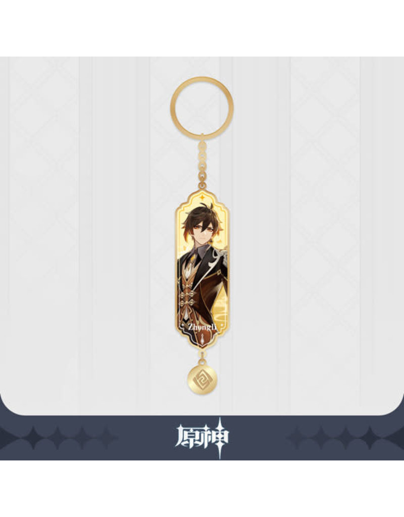 Genshin Impact Chara Metal Epoxy Keychain