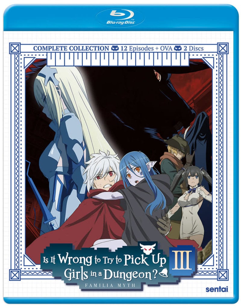 Sentai Filmworks Is It Wrong to Try to Pick Up Girls in a Dungeon?! Season 3 Blu-ray