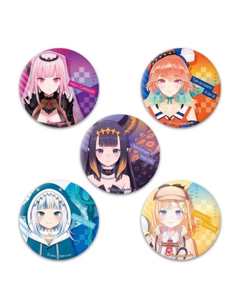 Hololive English Can Badge Set