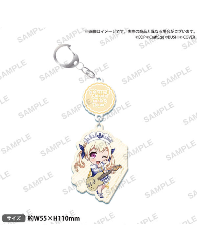 Bushiroad BanG Dream! x Hololive Acrylic Keychain Pastel Palettes x Aqua