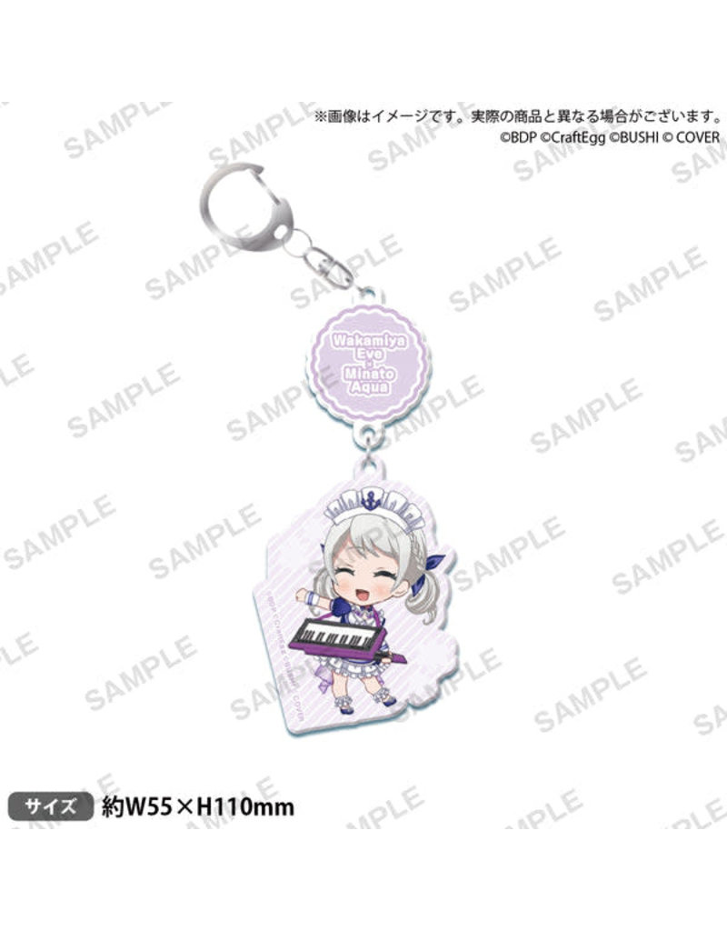 Bushiroad BanG Dream! x Hololive Acrylic Keychain Pastel Palettes x Aqua