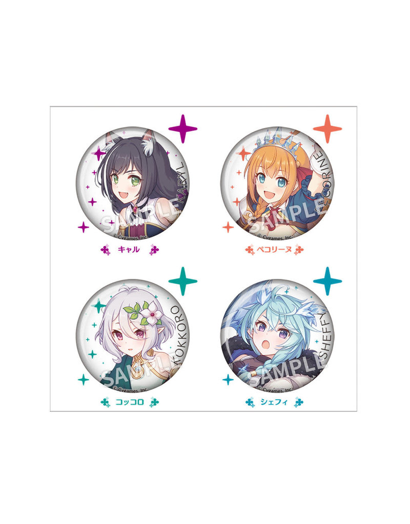 Princess Connect! Re:Dive Priconne Fes Gourmet Edifice Can Badge Set