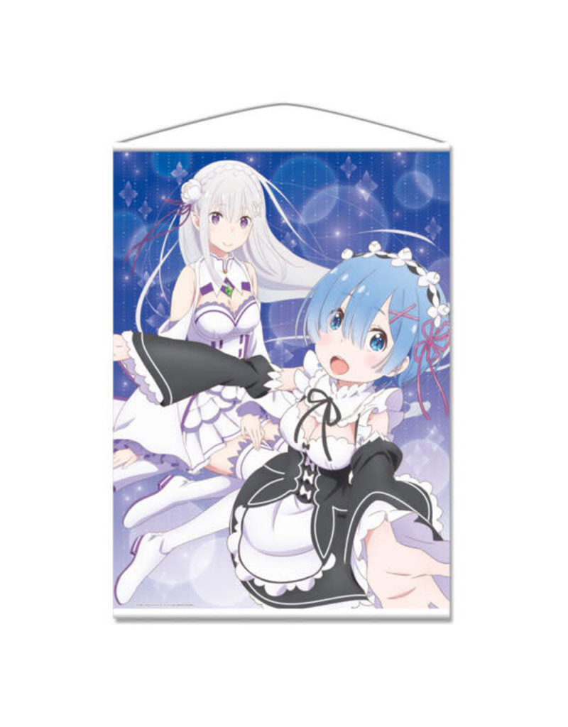 Emilia and Rem Re:Zero Memory Snow B1 Wallscroll Azumaker - Collectors Anime  LLC