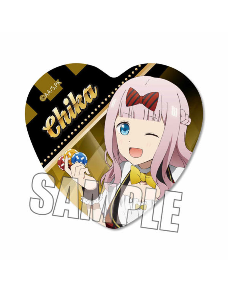 Kaguya-sama Love Is War Dealer Vers Heart Can Badge