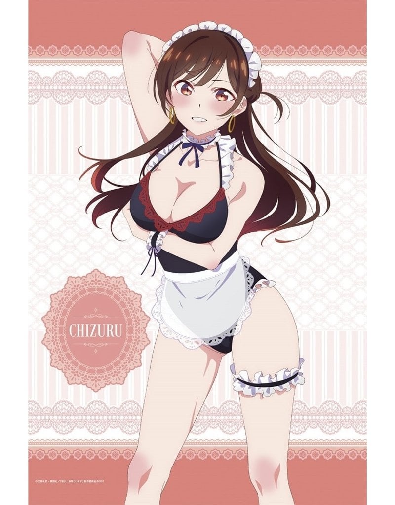 Medicos Rent-A-Girlfriend Swimsuit Maid B2 Wallscroll