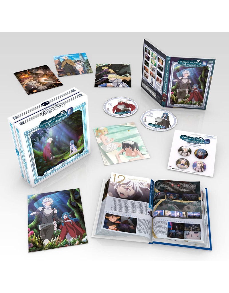 Sentai Filmworks Is It Wrong To Try to Pick Up Girls in a Dungeon?! Season 3 Premium Edition Box Set Blu-ray