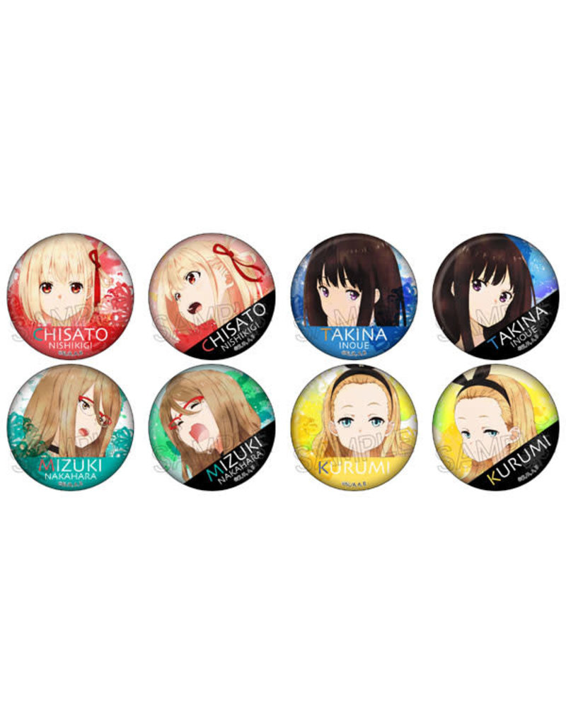 Lycoris Recoil Wet Color Series Can Badge