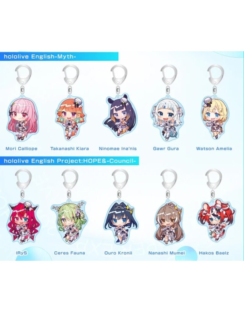 Bushiroad Hololive 2023 Super Expo English Acrylic Keychain