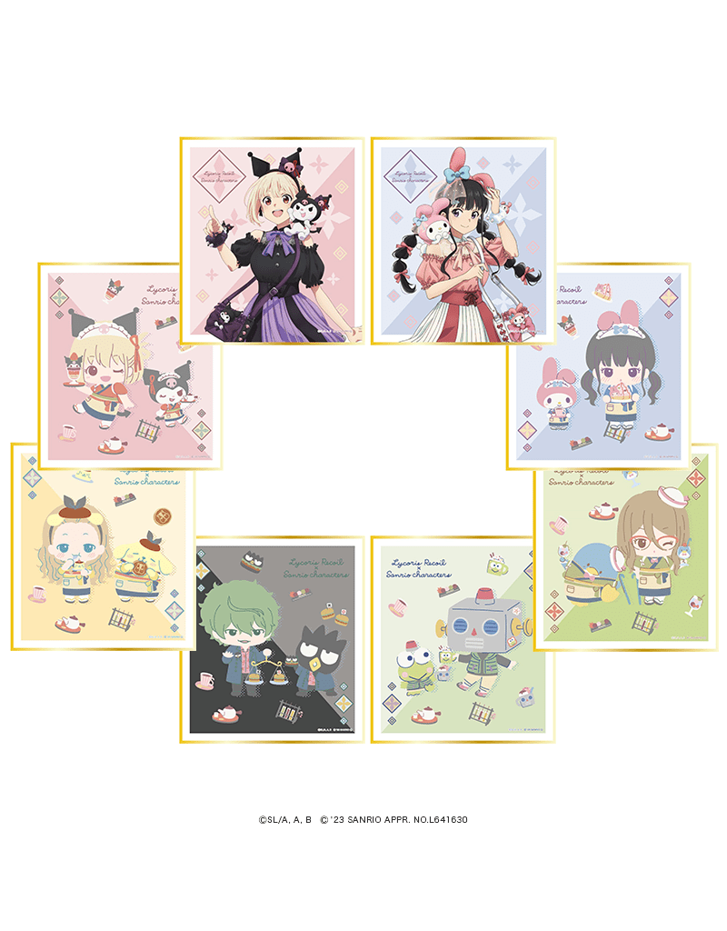 Aniplex Japan Lycoris Recoil x Sanrio Shikishi Board