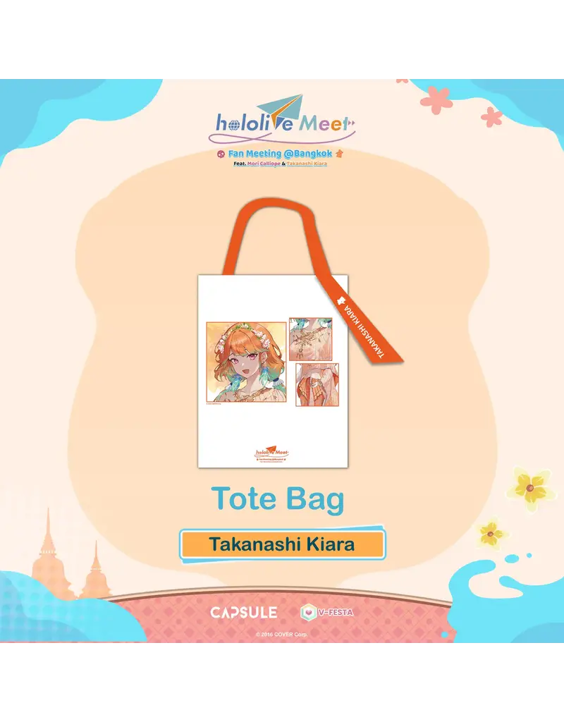 Cover Corp Kiara Takanashi Hololive Meet Bangkok Tote Bag