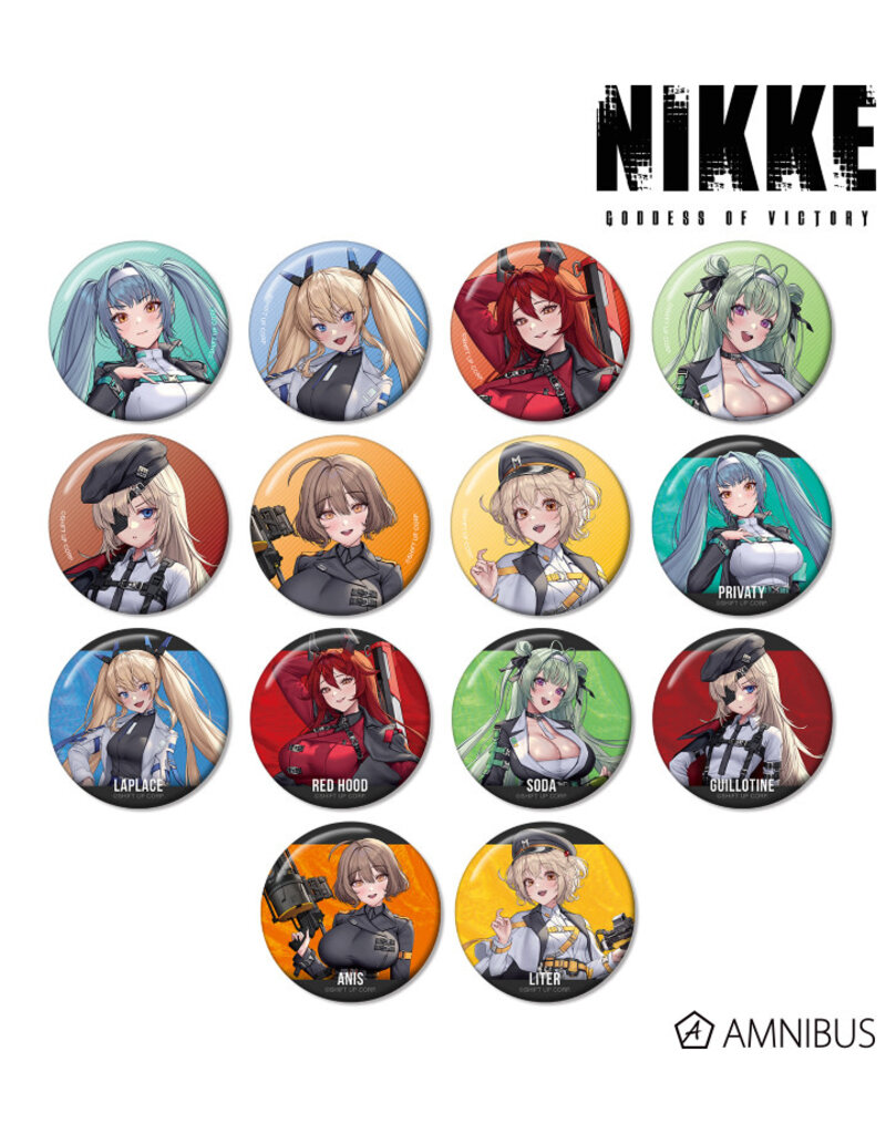 Amnibus Goddess of Victory: Nikke LOVECACAO Illustration Tactical Fashion Can Badge