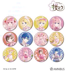 Amnibus Sakura Miku American Diner ver. Art by Fumi Trading Glitter Tin Badge(Single)