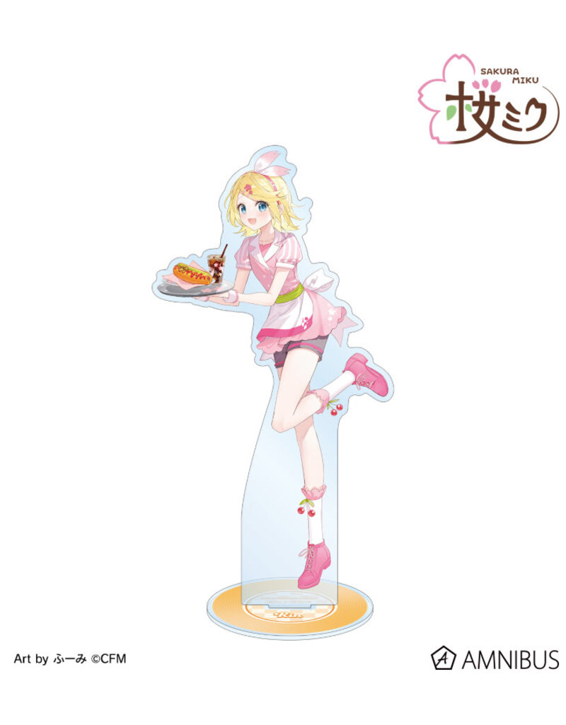 Amnibus Sakura Miku American Diner ver. Art by Fumi BIG Acrylic Stand