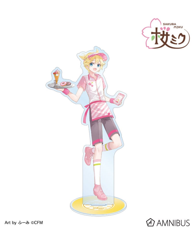 Amnibus Sakura Miku American Diner ver. Art by Fumi BIG Acrylic Stand