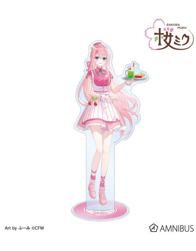 Amnibus Sakura Miku American Diner ver. Art by Fumi BIG Acrylic Stand