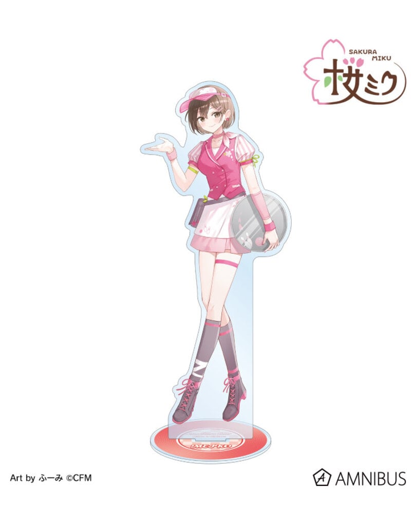 Amnibus Sakura Miku American Diner ver. Art by Fumi BIG Acrylic Stand