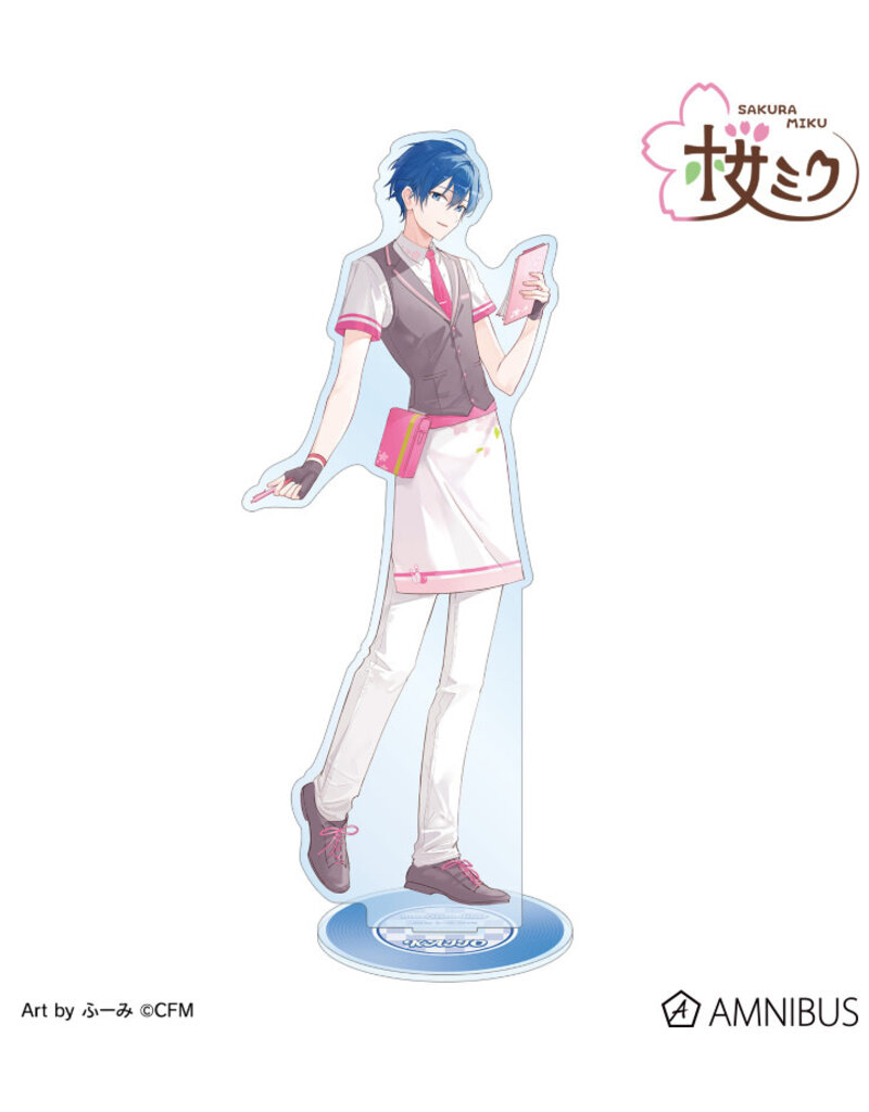 Amnibus Sakura Miku American Diner ver. Art by Fumi BIG Acrylic Stand
