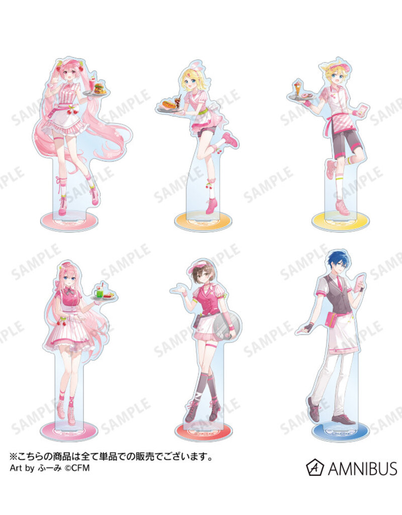 Amnibus Sakura Miku American Diner ver. Art by Fumi BIG Acrylic Stand
