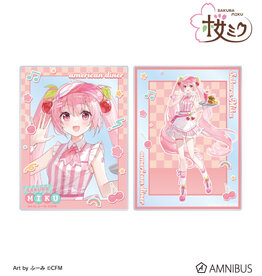 Amnibus Sakura Miku American Diner ver. Art by Fumi Acrylic Card2 Piece set