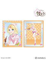 Amnibus Sakura Miku American Diner ver. Art by Fumi Acrylic Card2 Piece set