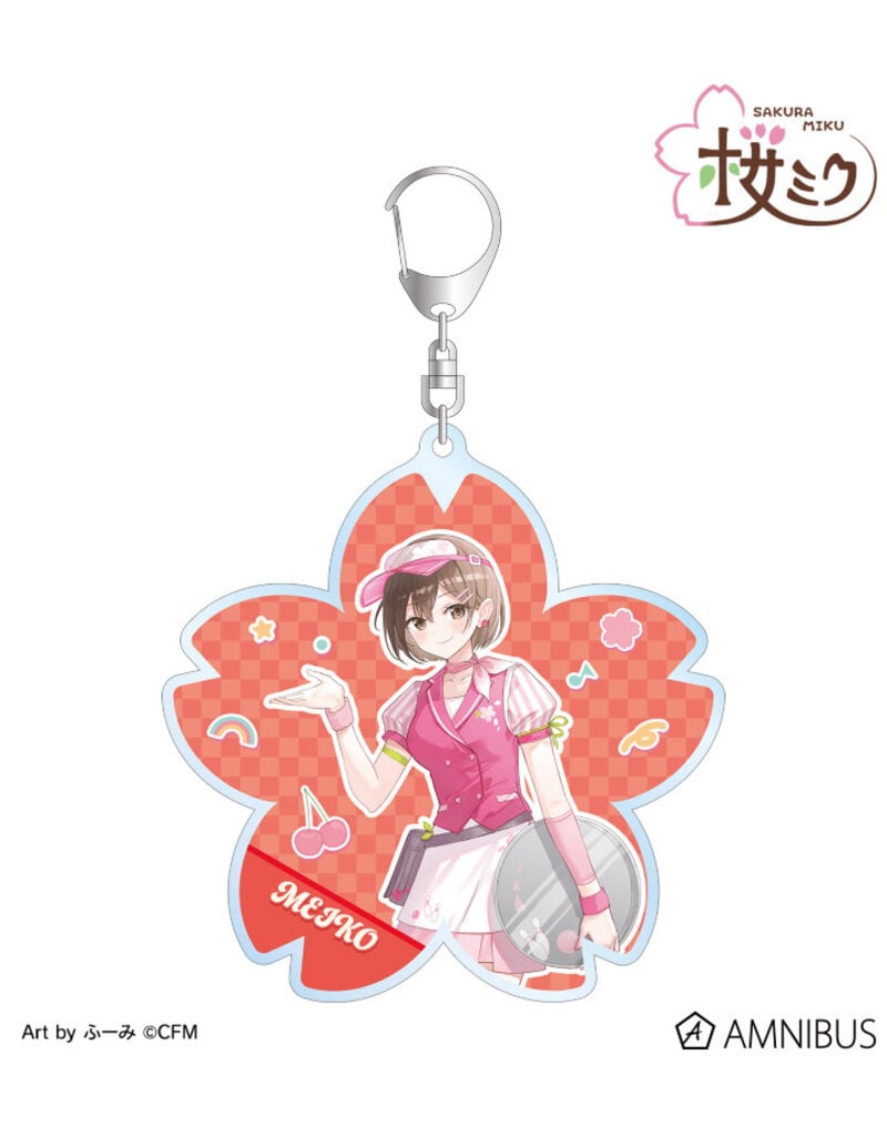 Amnibus Sakura Miku American Diner ver. Art by Fumi BIG Acrylic Keychain