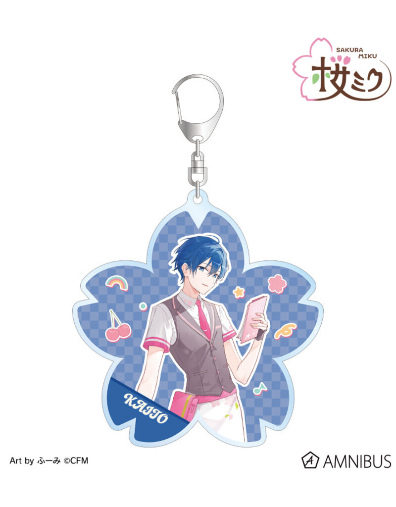 Amnibus Sakura Miku American Diner ver. Art by Fumi BIG Acrylic Keychain