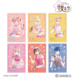 Amnibus Sakura Miku American Diner ver. Art by Fumi Illustration Card 6 Piece Set