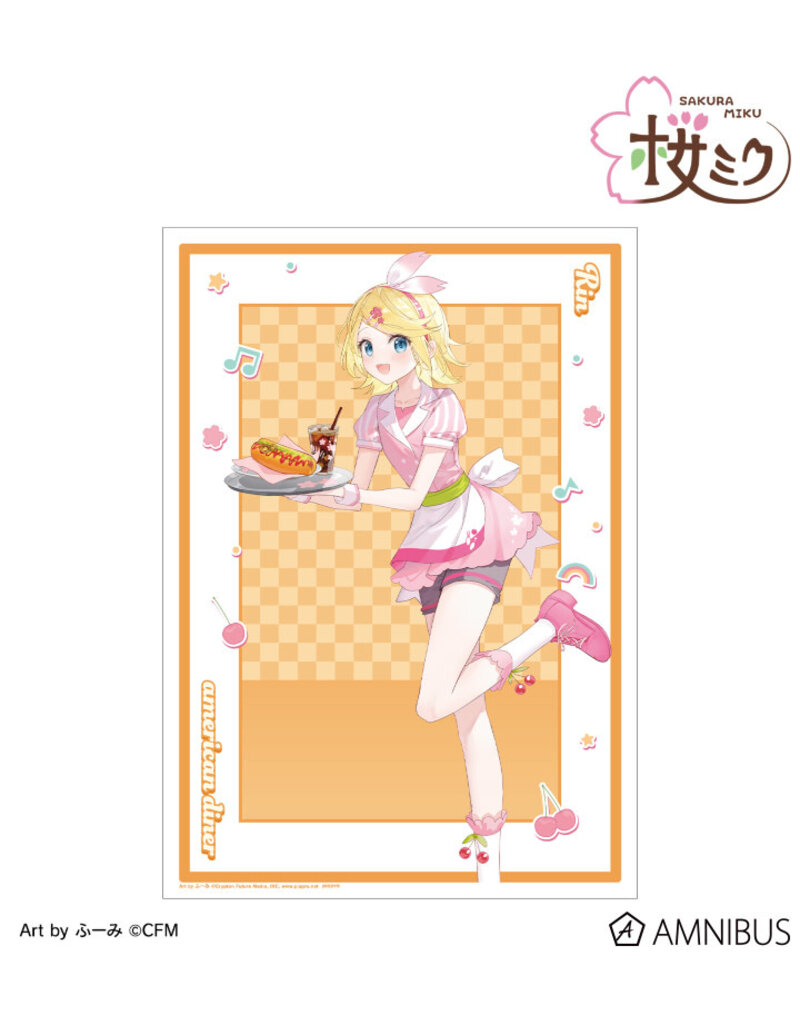 Amnibus Sakura Miku American Diner ver. Art by Fumi A3 Matte Finished Poster