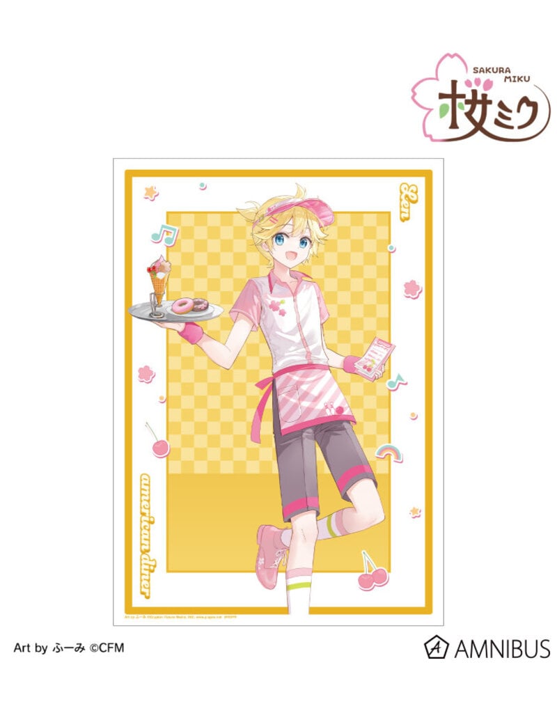 Amnibus Sakura Miku American Diner ver. Art by Fumi A3 Matte Finished Poster